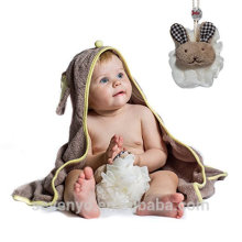 Baby cotton hooded towel Hooded baby towel 100% bamboo high quality baby bath towel--Rabbit